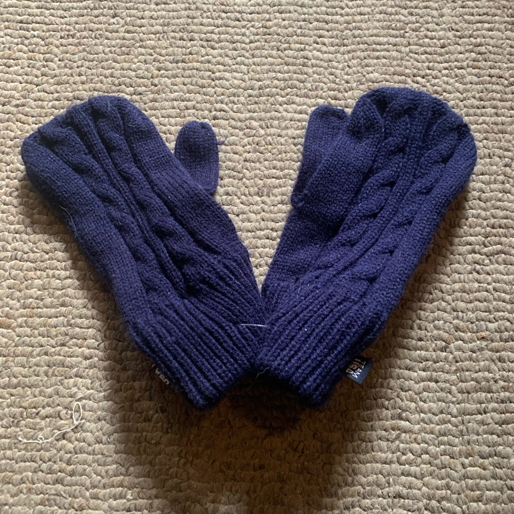 Team USA Patriotic Navy Blue Mittens - Picture 2 of 2